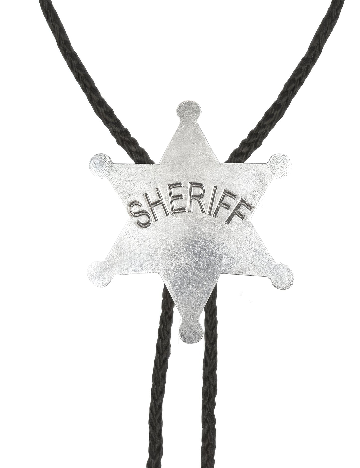 Gros plan sur l'étoile du collier shérif