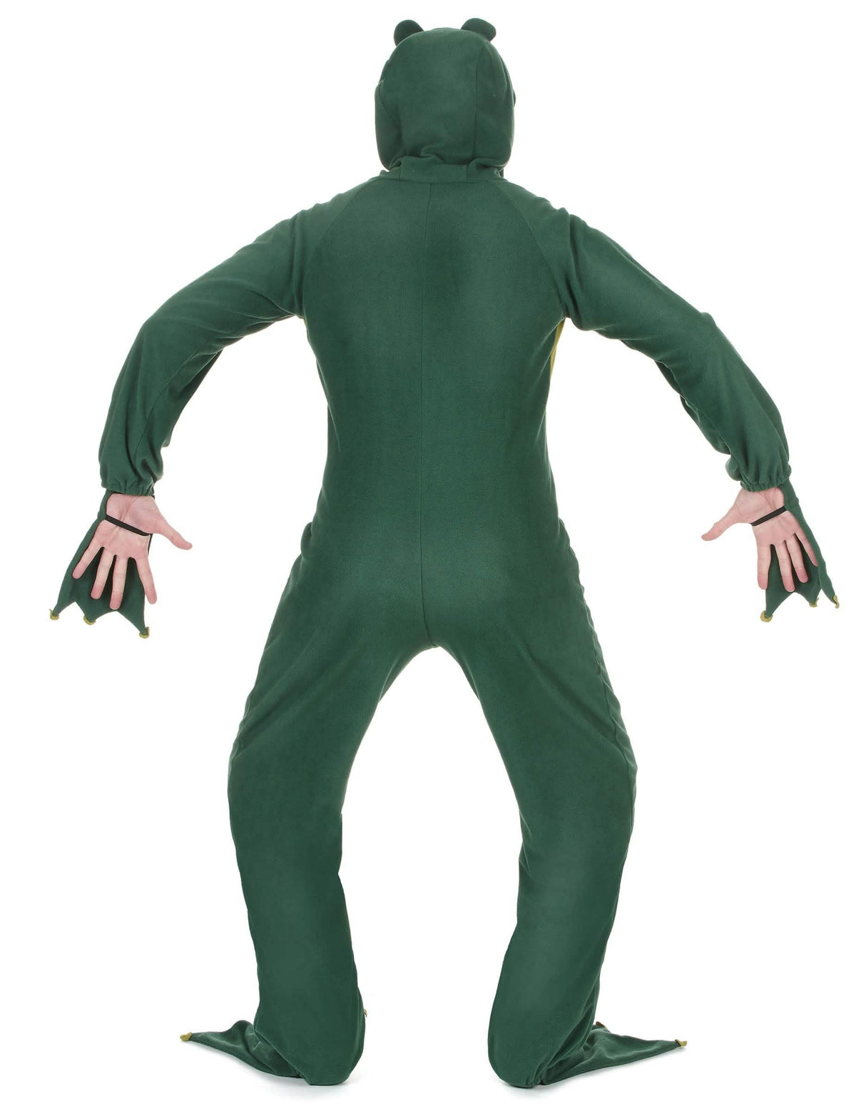 Vue de dos de la combinaison à capuche grenouille pour homme