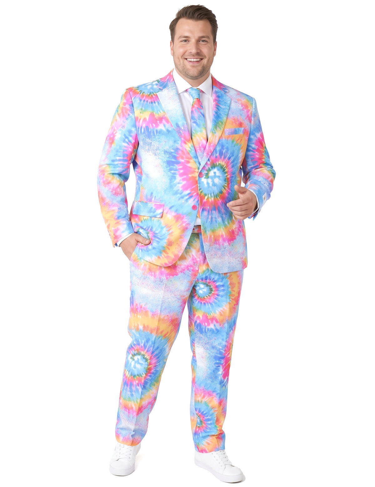 Mr. Tie-Dye Opposuits™ kostuum voor volwassenen