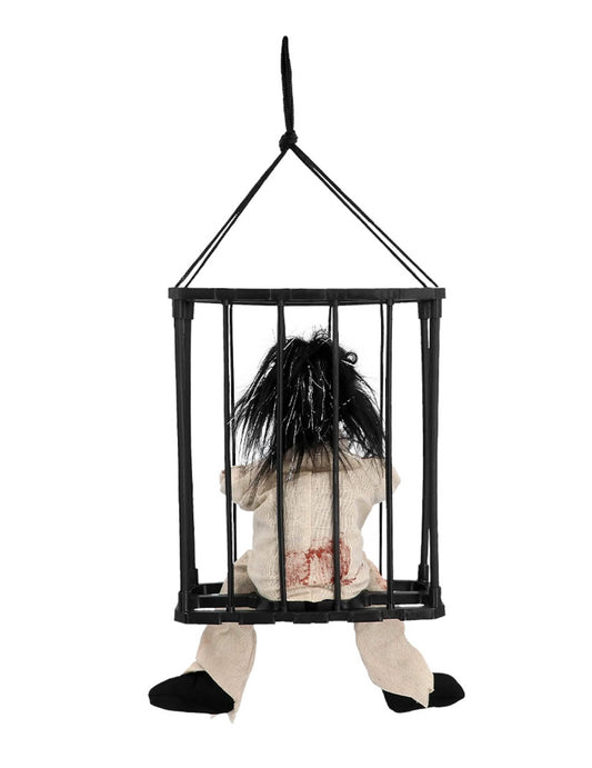 Geanimeerde hangende decoratie spookgevangene 28 x 23 x 9,5 cm