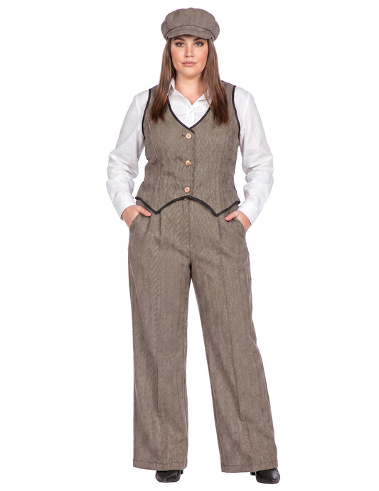 Déguisement années 20 marron luxe femme