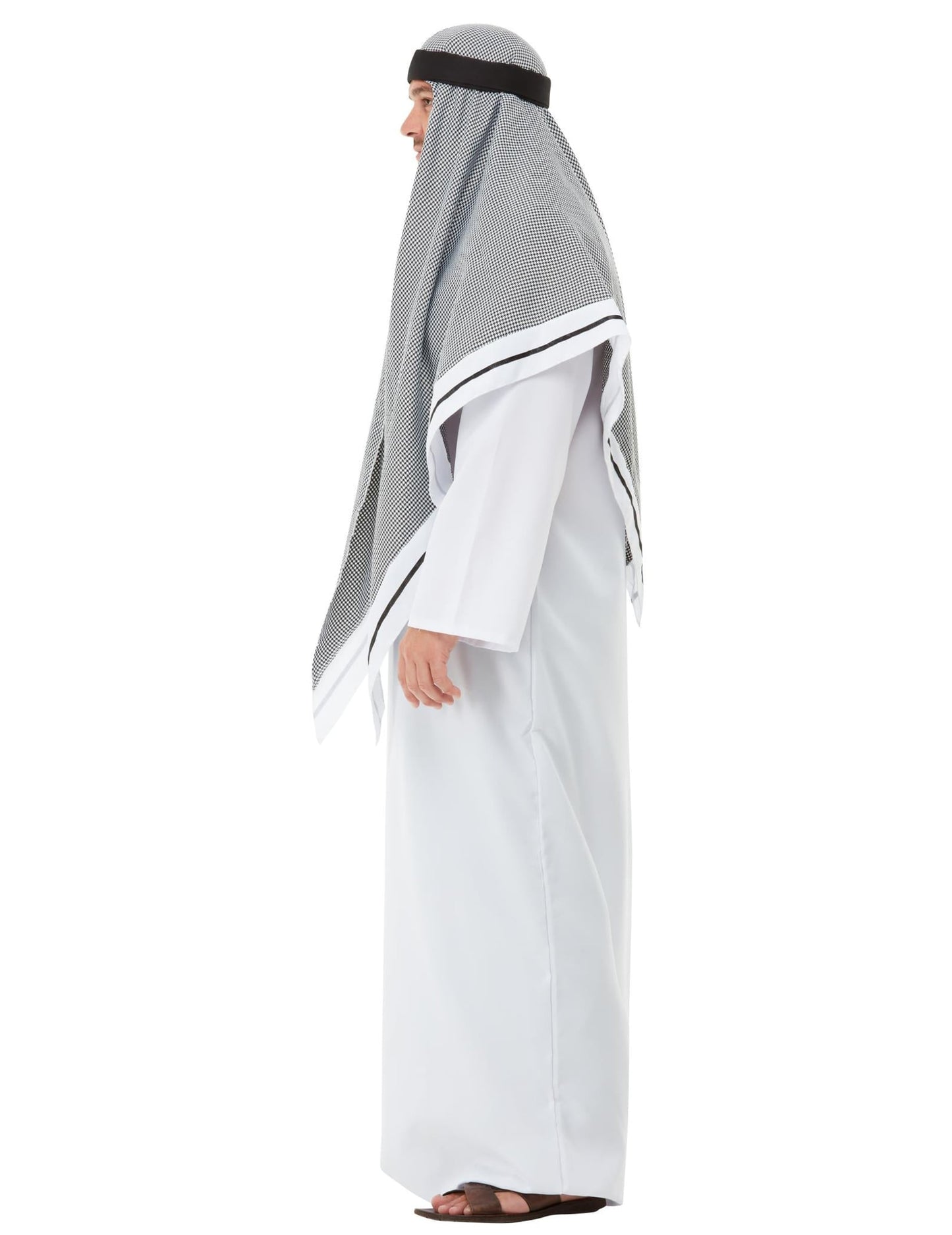 Vue de profil du déguisement de cheikh pour adulte