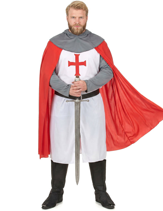 Déguisement chevalier croisé médiéval homme