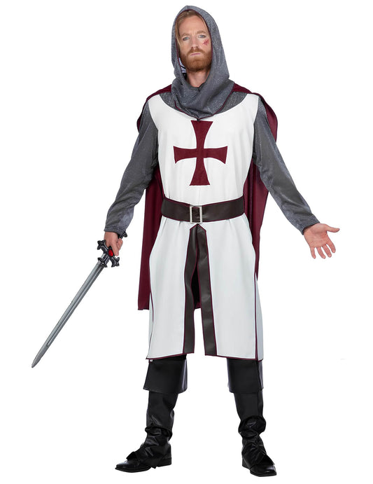 Déguisement chevalier templier luxe homme