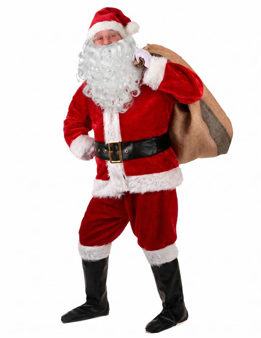 Déguisement complet Père Noël effet fourrure adulte