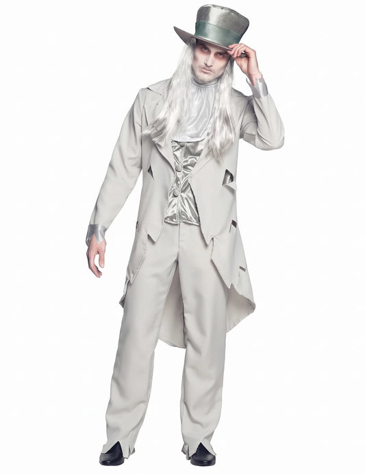 Halloween spookachtig bruidspaarkostuum voor volwassenen