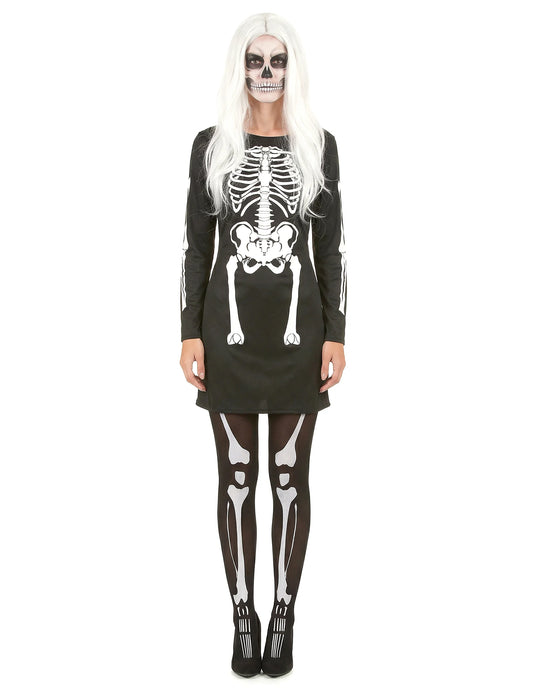 Déguisement de couple squelettes Halloween adulte