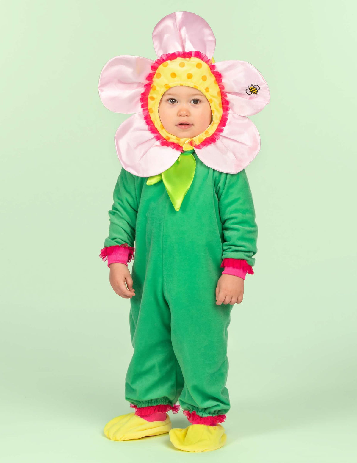 Vue de face du déguisement de fleur luxe pour bébé
