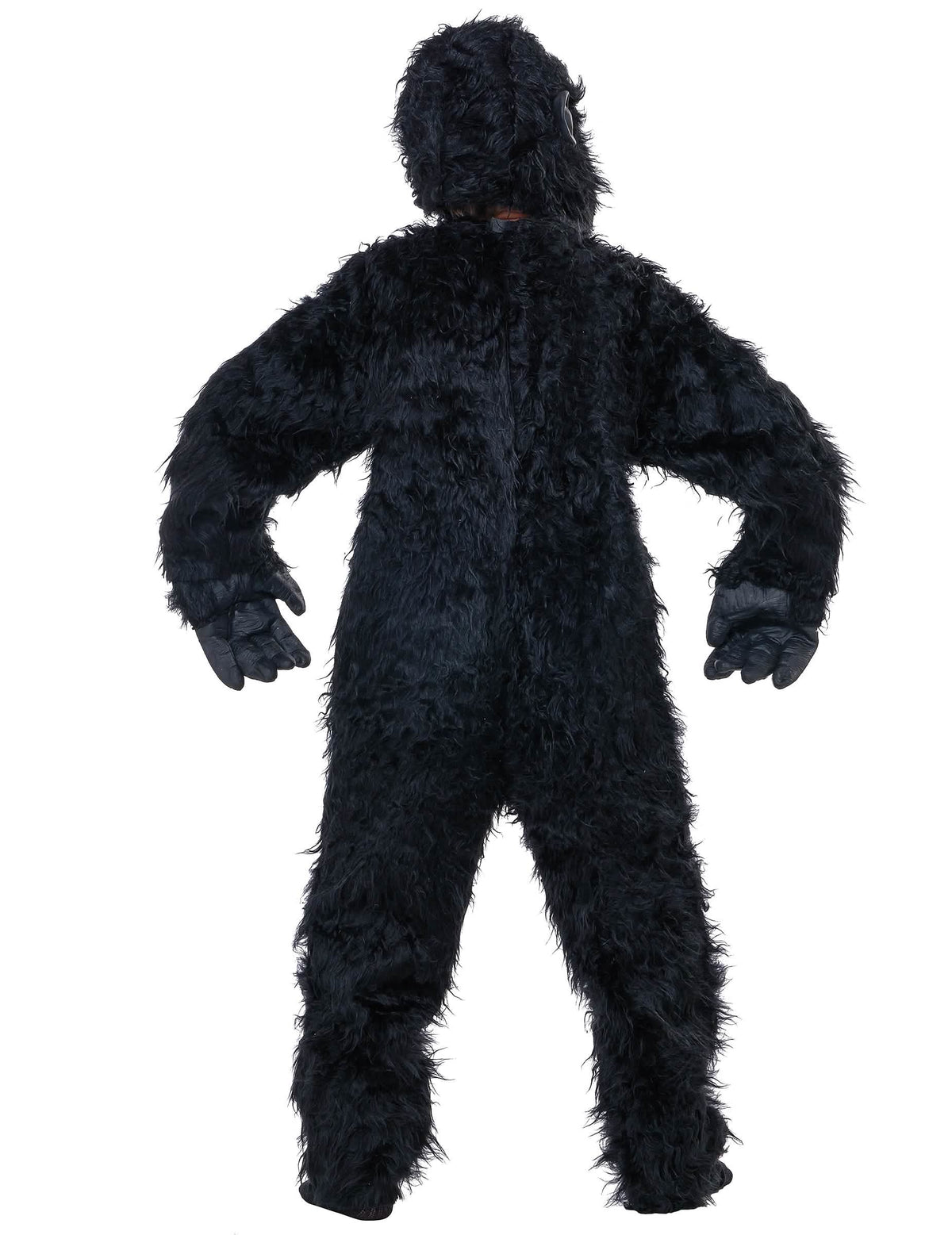 Achteraanzicht van het gorillakostuum