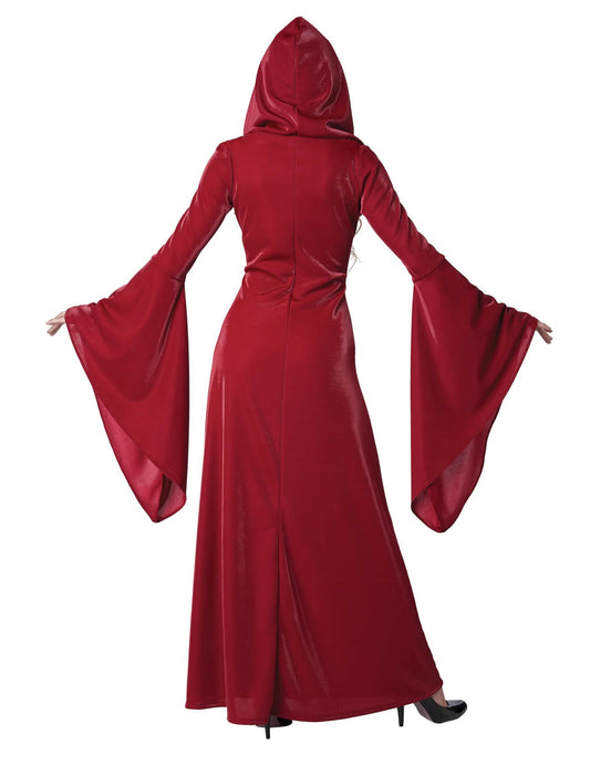 Vue de dos de la robe du déguisement gothique