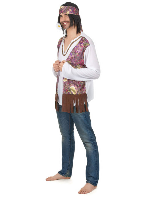 Klassiek hippie vestje voor heren