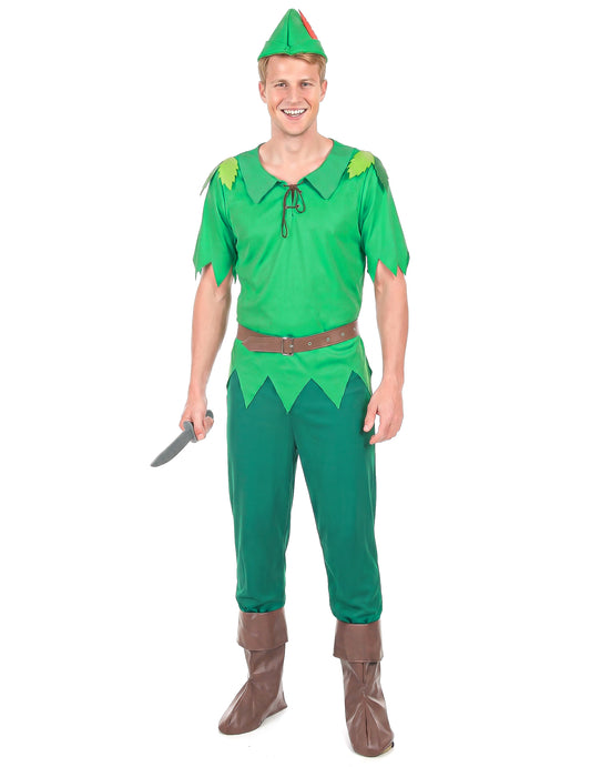 Déguisement homme du pays imaginaire vert