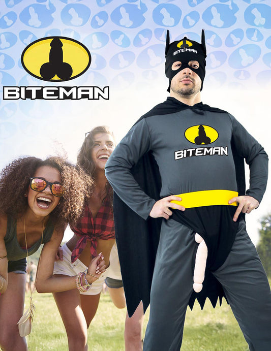 Humoristisch Biteman Kostuum Zwart