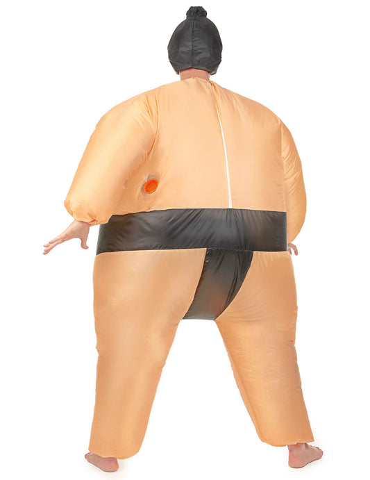 Déguisement humoristique sumo gonflable adulte