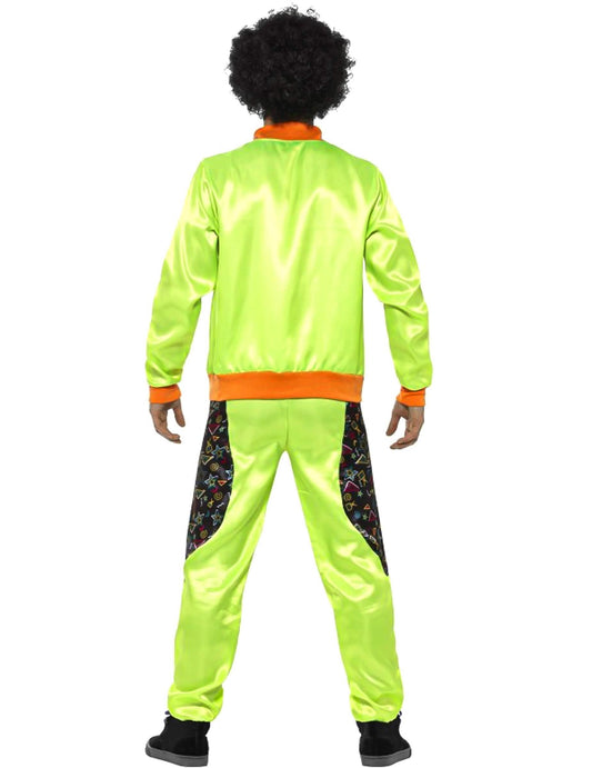 Vue de dos du déguisement jogging rétro pour homme