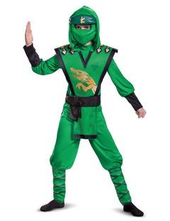 Groene ninja-fancy dress voor kinderen