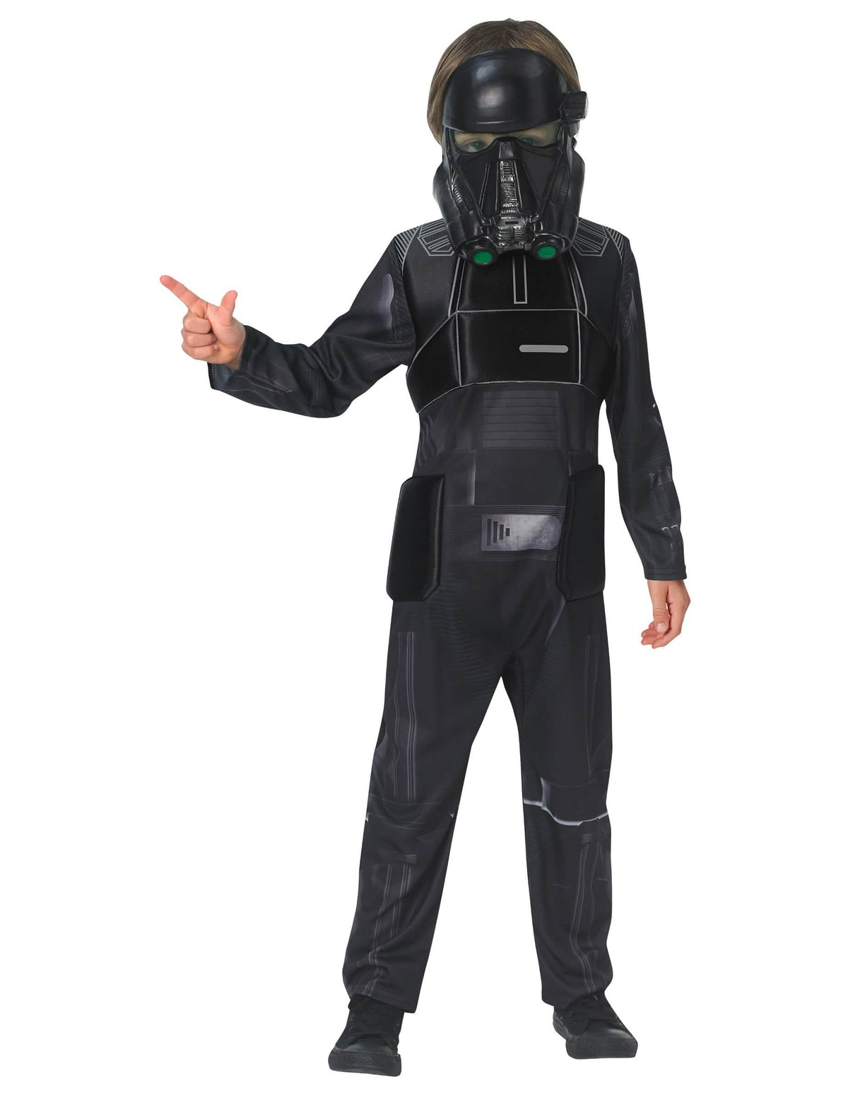 Luxe verkleedpak Death trooper Star Wars Rogue One voor kinderen zwart