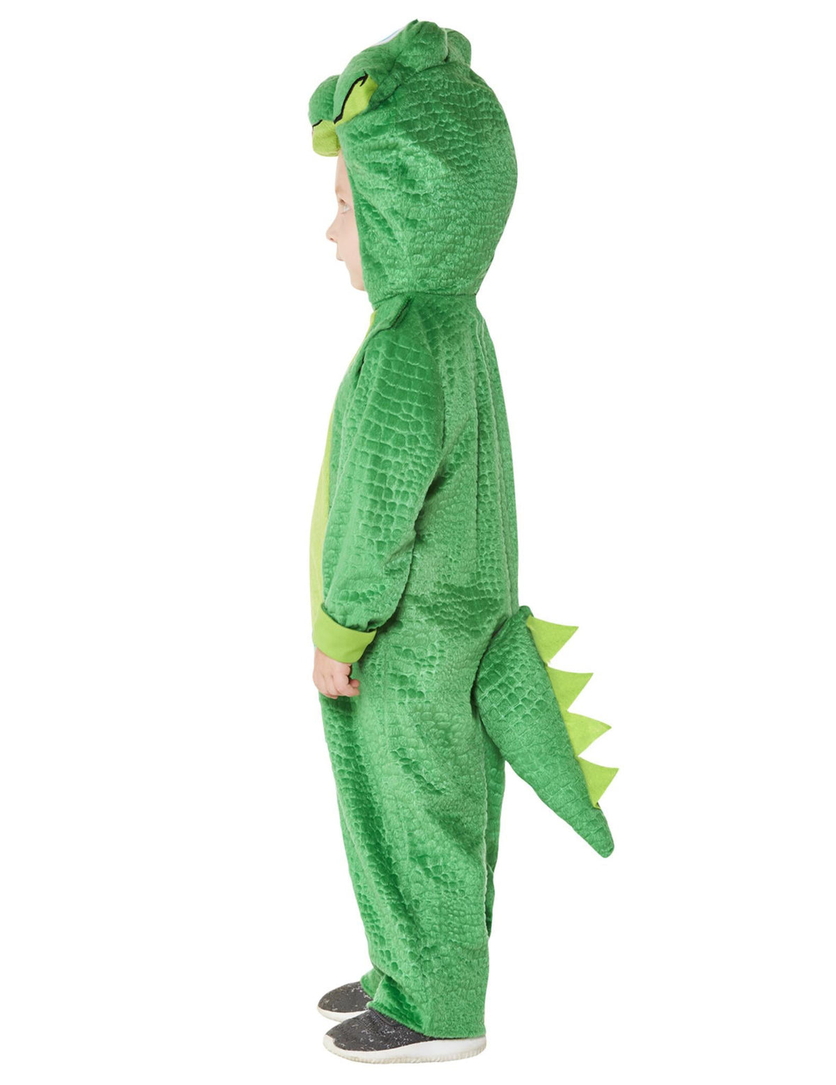 Vue de profil du déguisement petit croco pour bébé