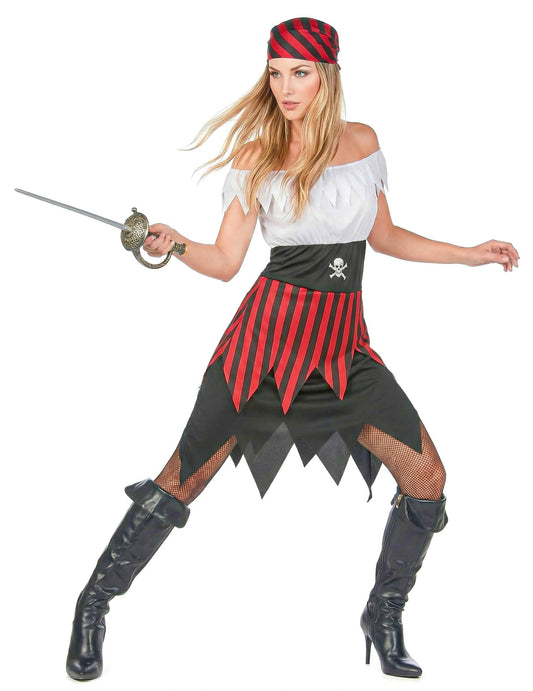 Piraten zeerover outfit voor vrouwen