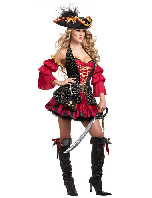 Deluxe sexy piraten outfit voor vrouwen