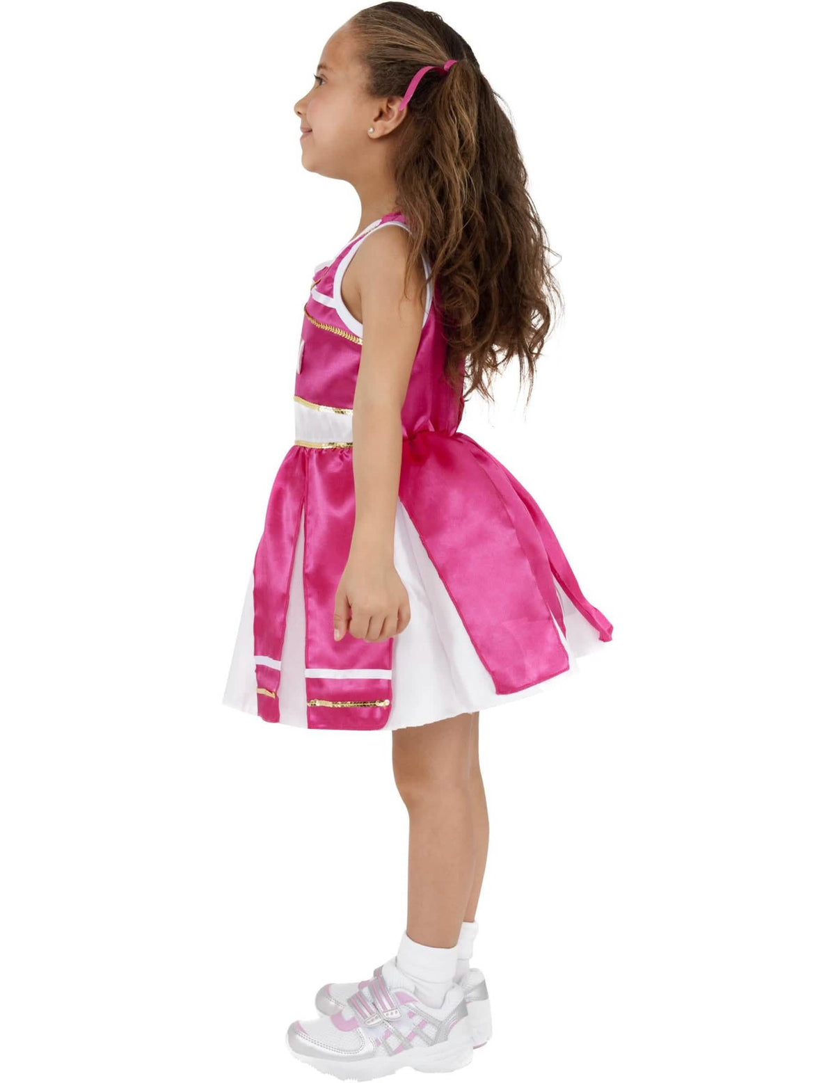 Vue de profil du déguisement pompom girl fille