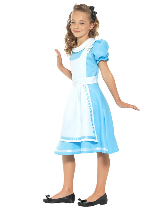 Vue de profil du déguisement princesse du pays merveilleux