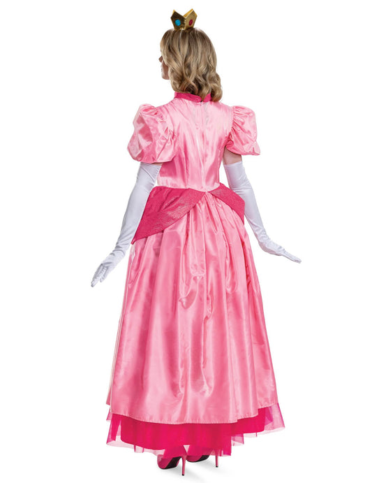 Prinses Peach™ kostuum voor volwassenen