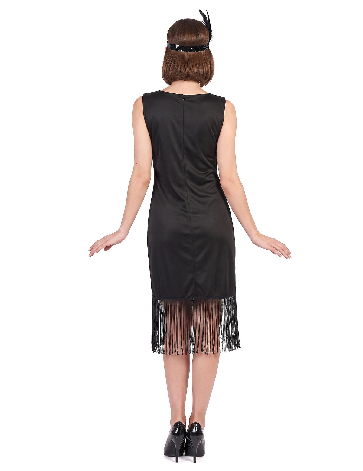 Déguisement robe Charleston noire femme
