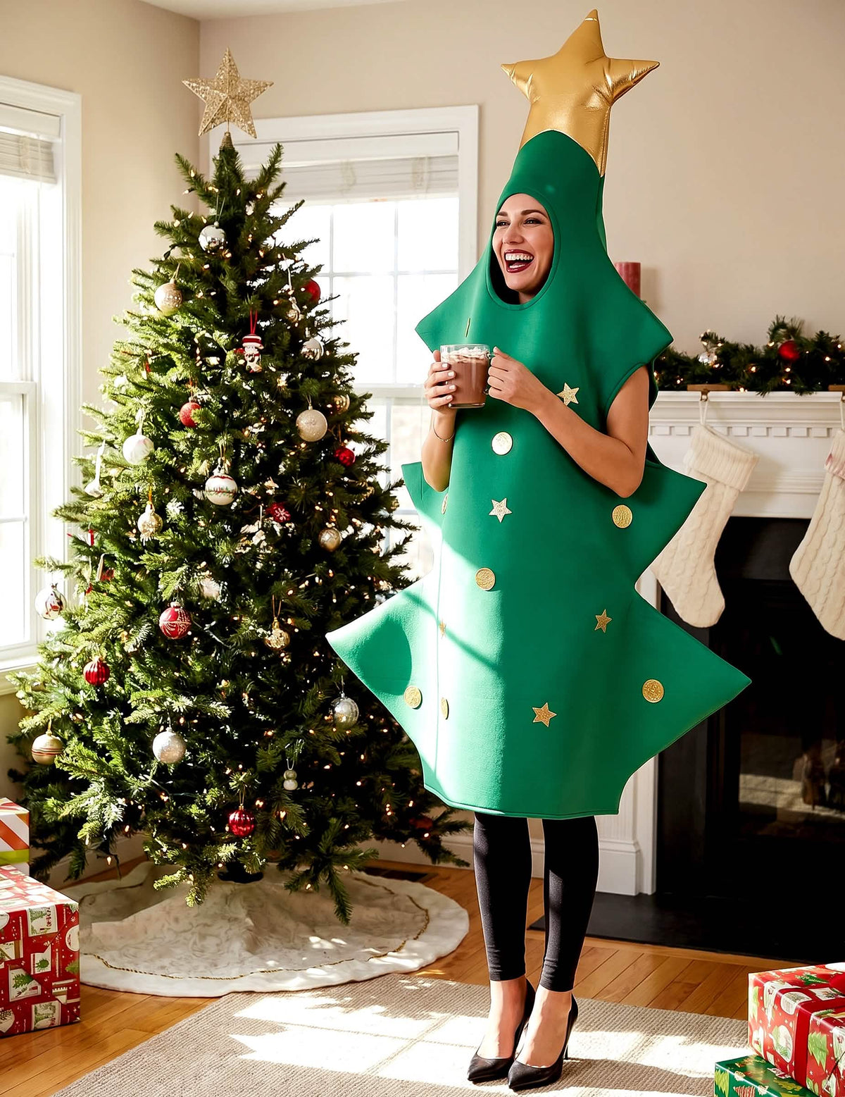 Déguisement sapin 3D adulte