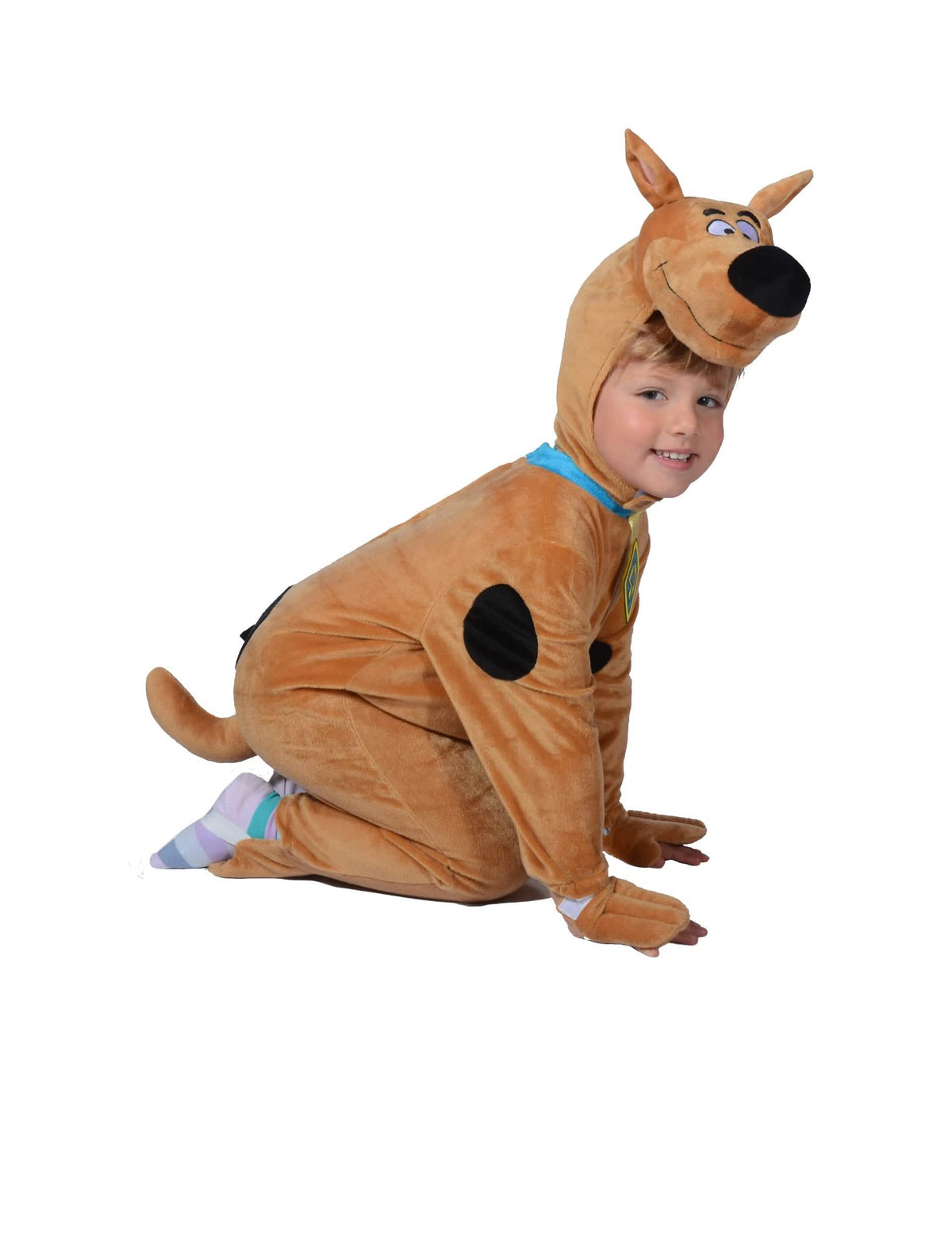 Achteraanzicht van het Scooby Doo™-kostuum voor baby's