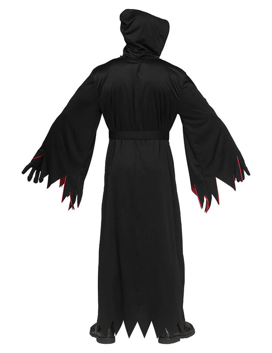 Déguisement Scream™ avec masque noir et rouge adulte