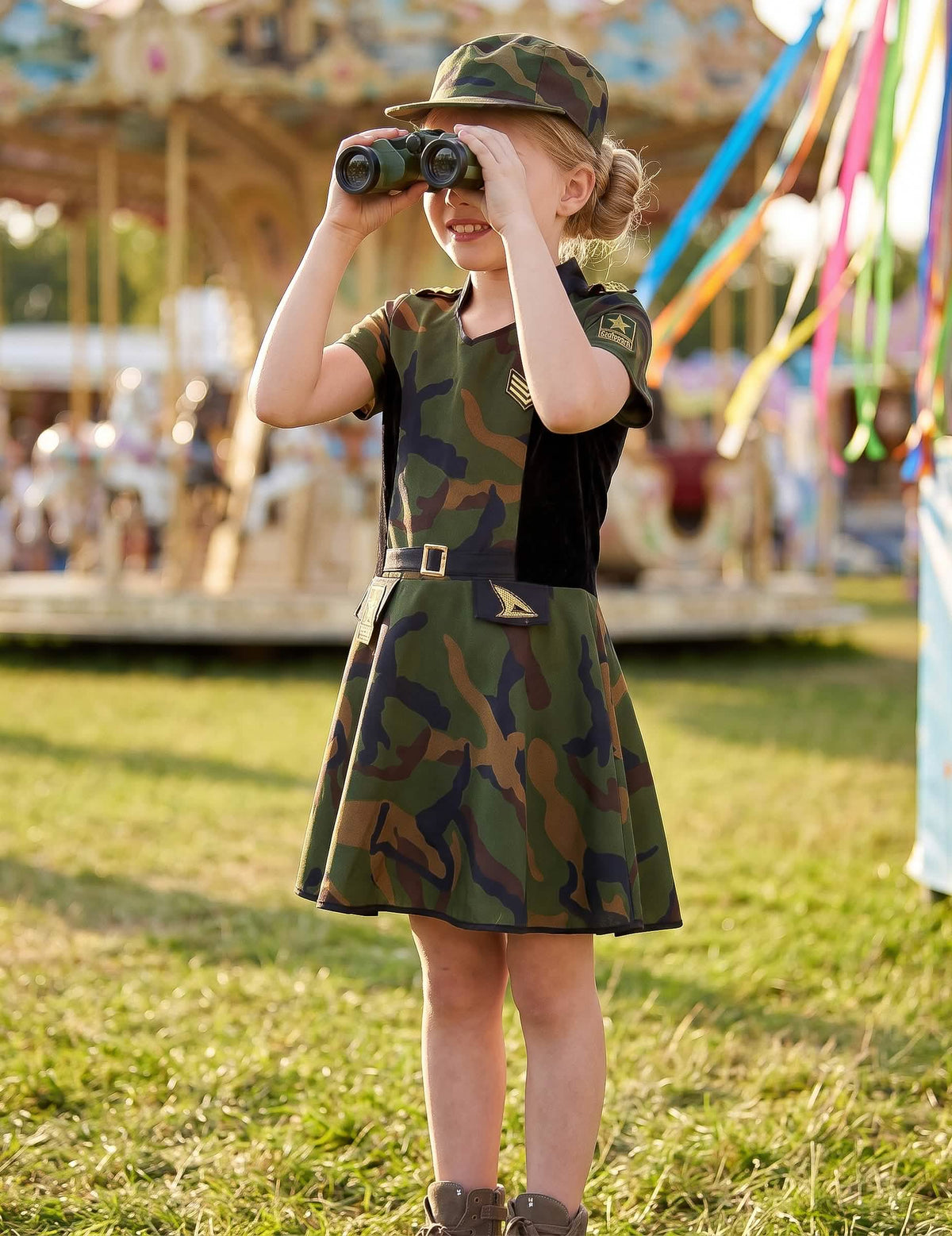 Déguisement Soldat robe fille