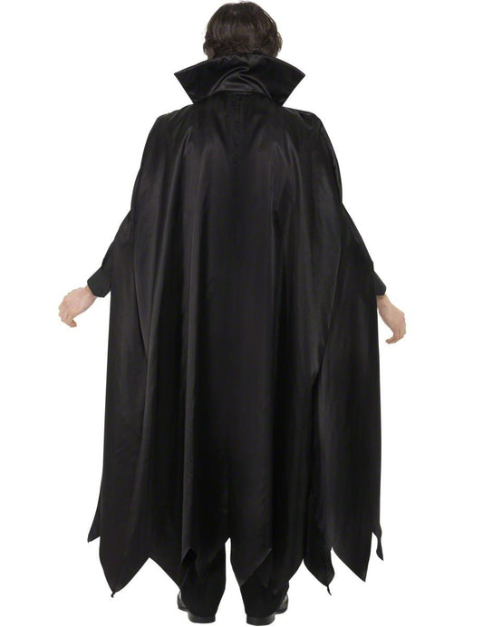 Vue de dos du déguisement de vampire avec cape