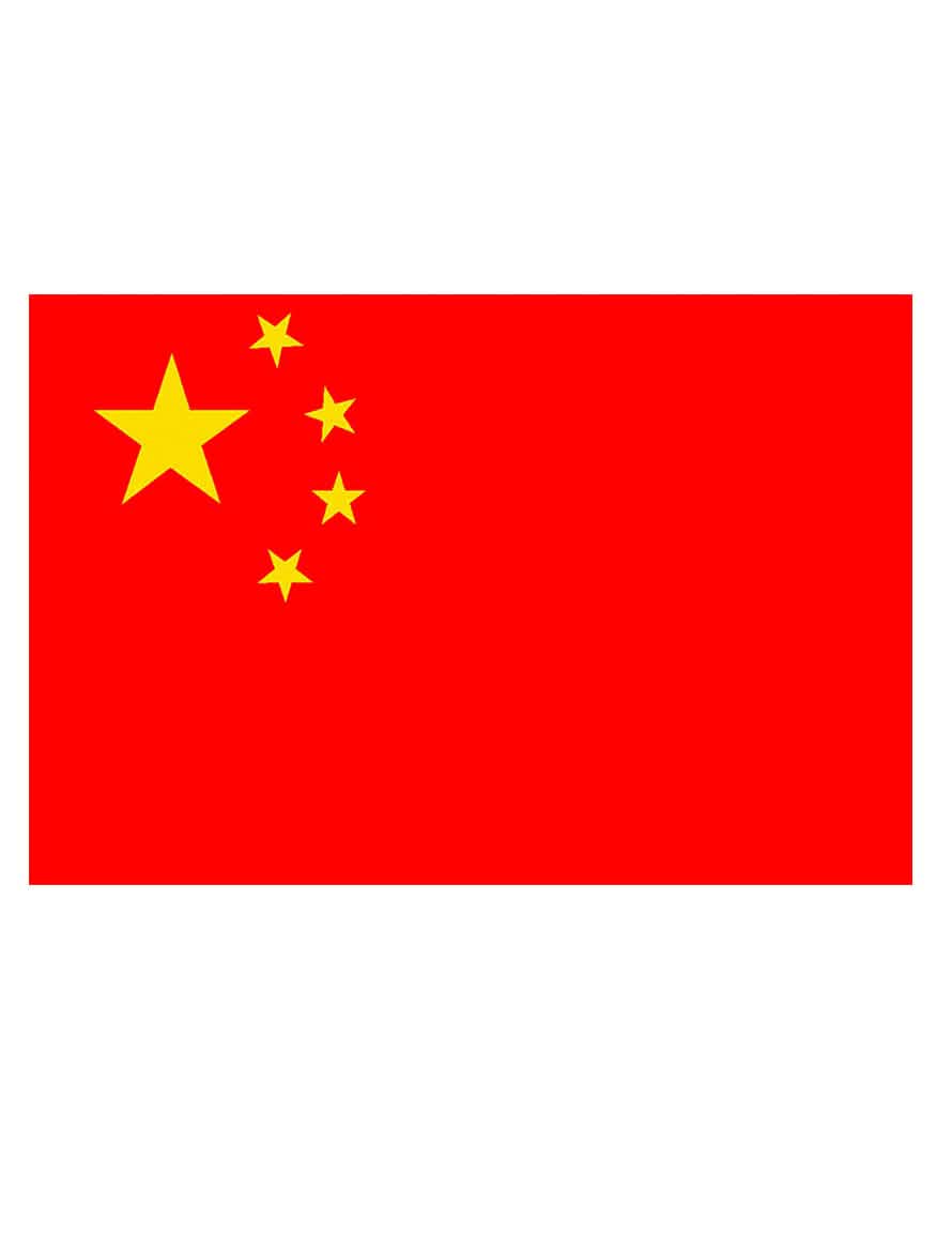 Drapeau de la Chine rouge avec étoiles jaunes