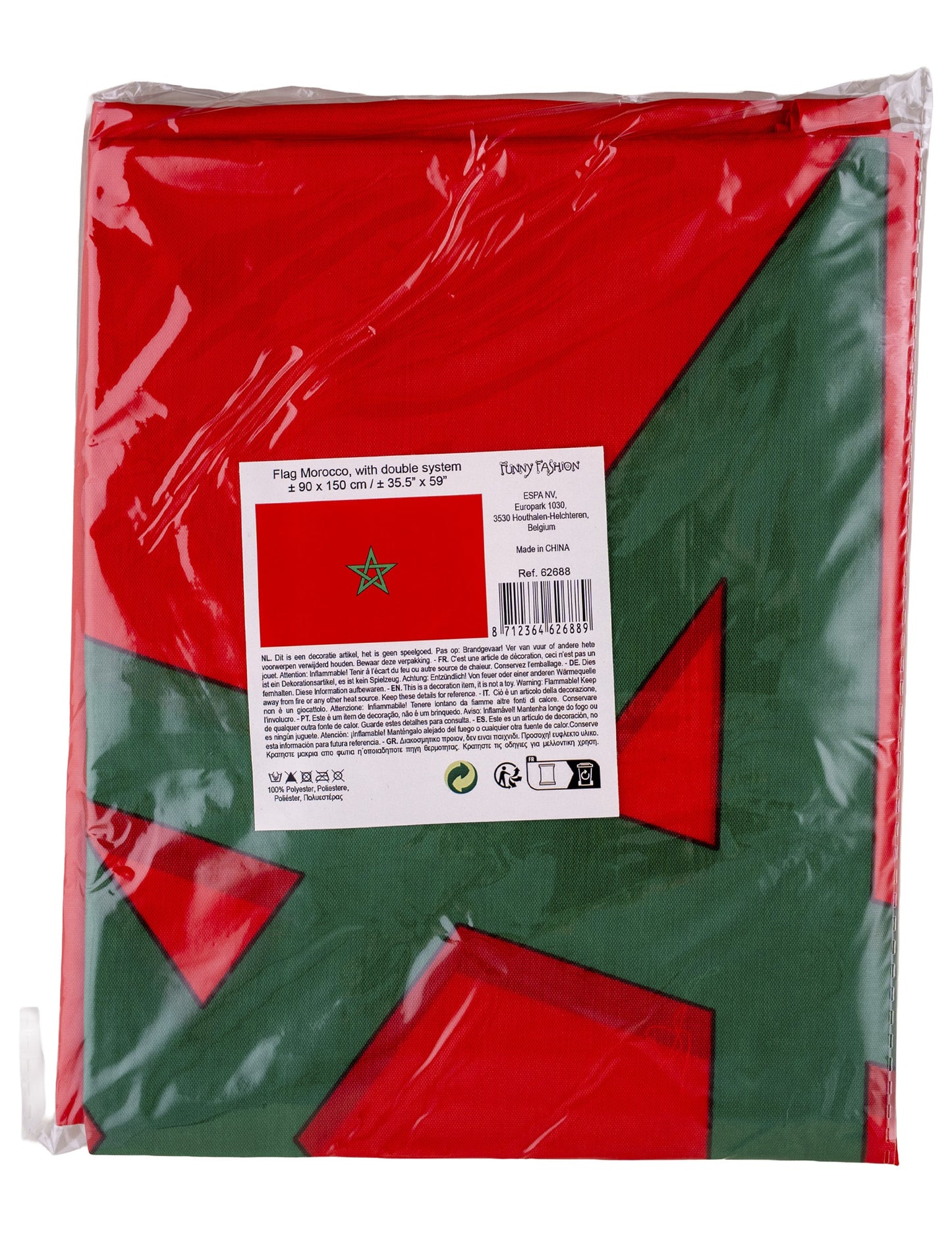 Vlag voor supporter Marokko