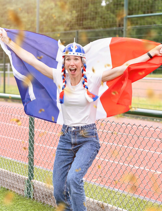 Drapeau supporter France 150 x 90 cm