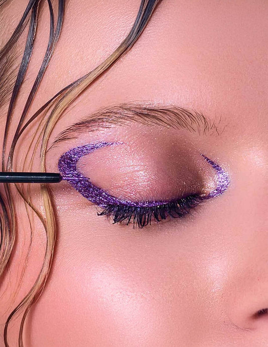 Eyeliner pailleté violet Si si la paillette™