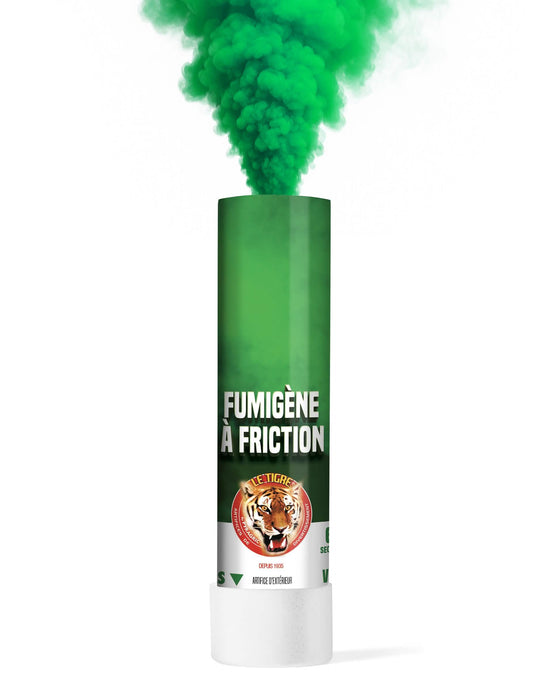 Dégagement de fumée du fumigène à friction pour fête vert 1 minute