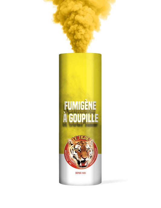 Effet de fumée jaune du fumigène à goupille jaune 1 minute