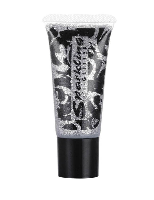 Zilveren glittergel