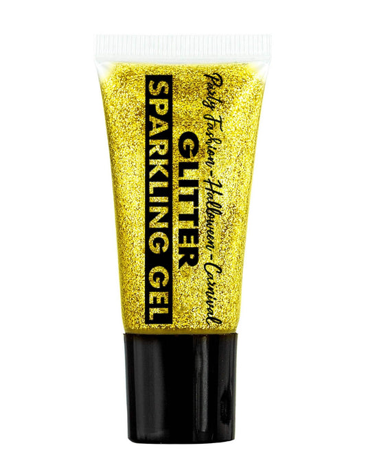 Goudkleurige glittergel