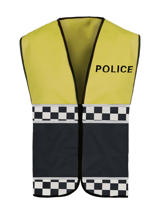 Vue de face du gilet de policier pour adulte