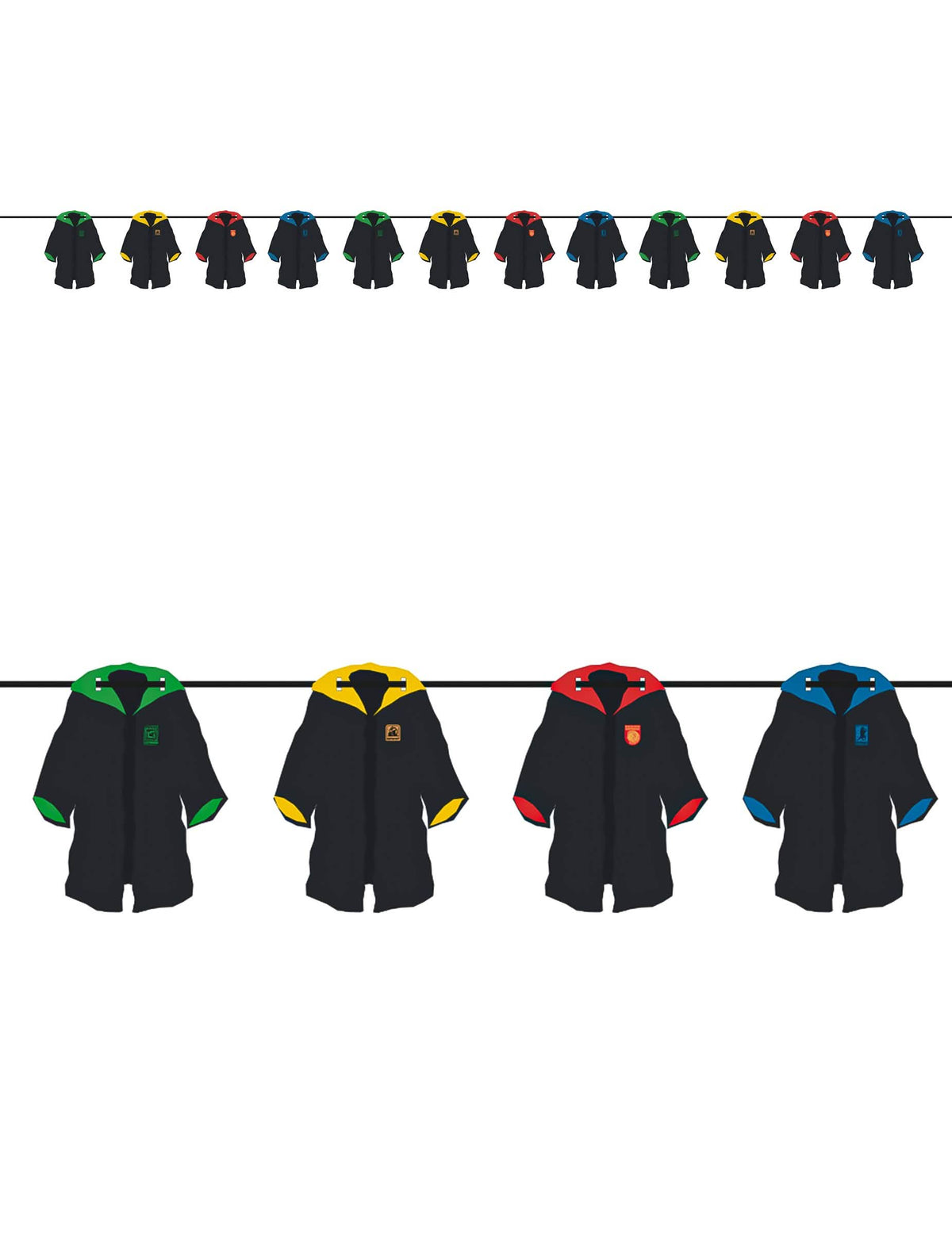 Guirlande Blasons des Maisons Harry Potter™ 3,6 m