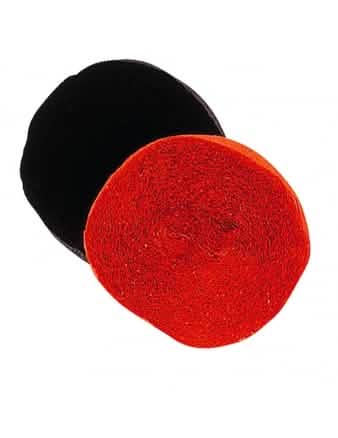Rouleau de papier crépon pour décoration noir et rouge