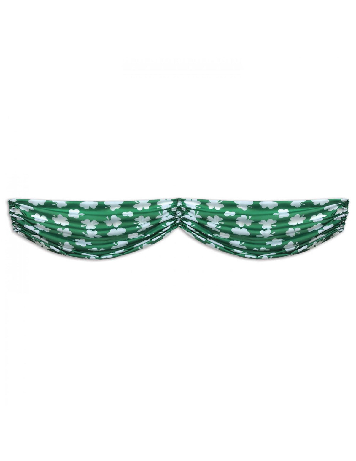 Guirlande motifs trèfles pour fête verte et blanche
