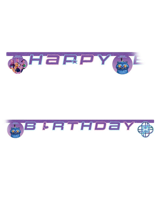K-pop Demon Hunters™ Happy Birthday slinger van karton