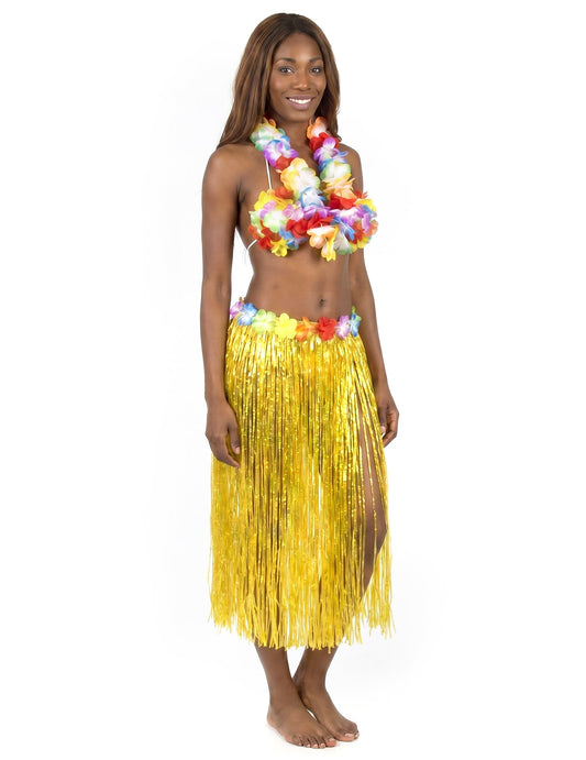 Gele Hawaiiaanse rok voor volwassenen
