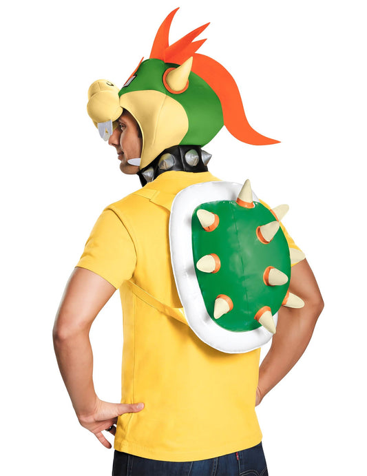 Vue de profil de la coiffe et de la carapace du Kit Bowser Nintendo®