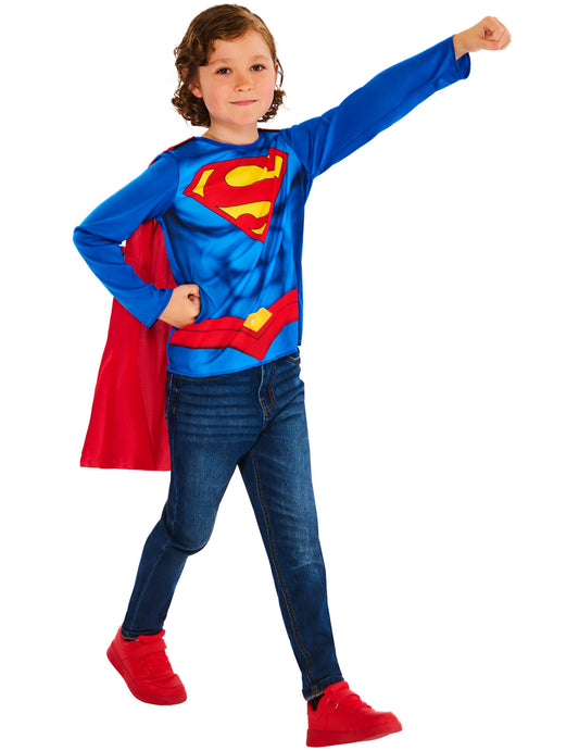 Superman™ top en cape kit voor kinderen