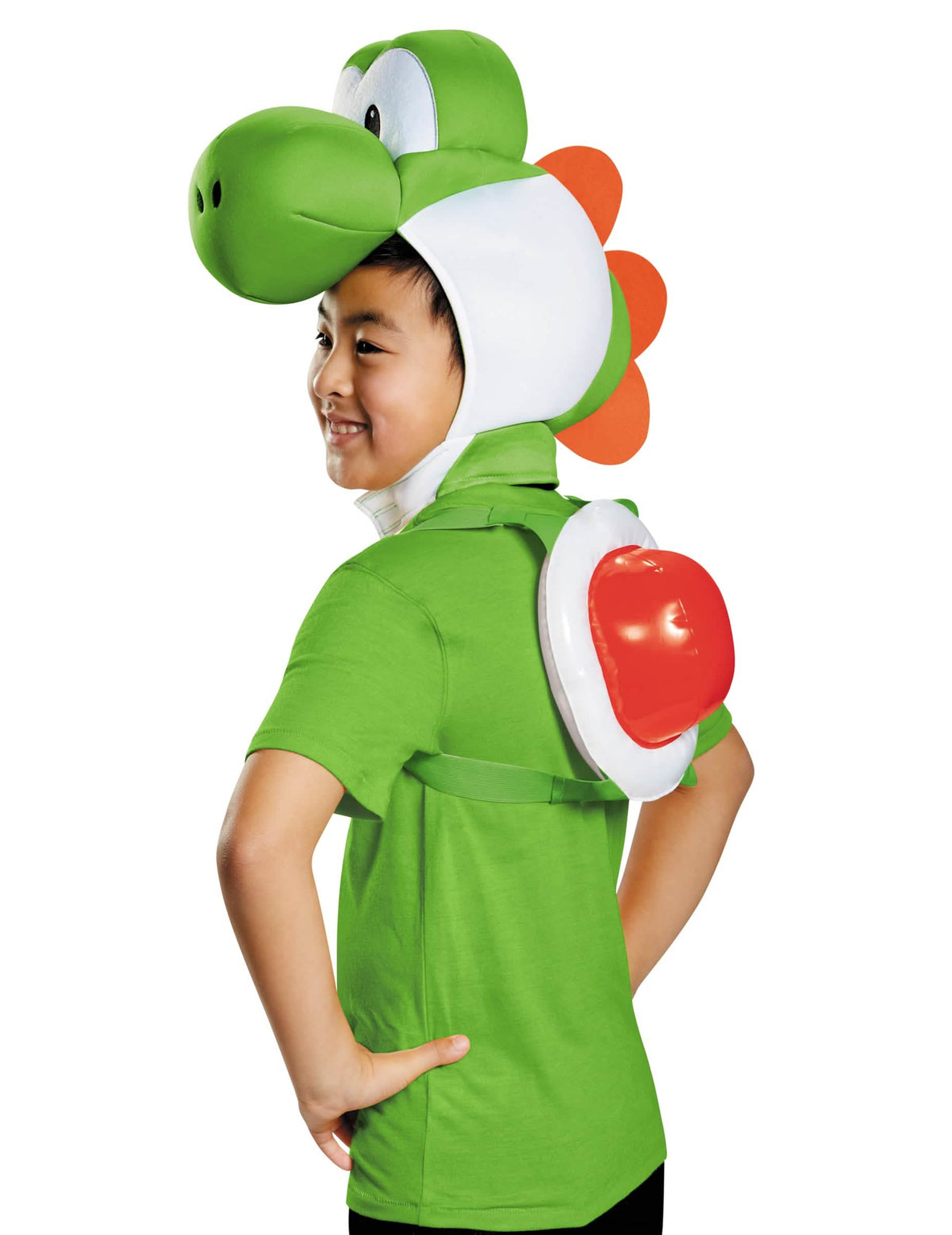 Kit Yoshi Nintendo® voor kinderen groen en wit met rode coque